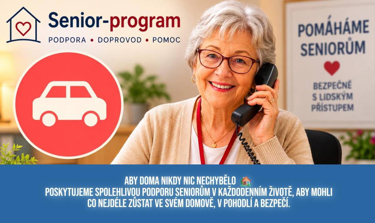 služby pro seniory - podpora, doprovod, pomoc  tel.: 773 126 776  e-mail: senior@senior-program.cz