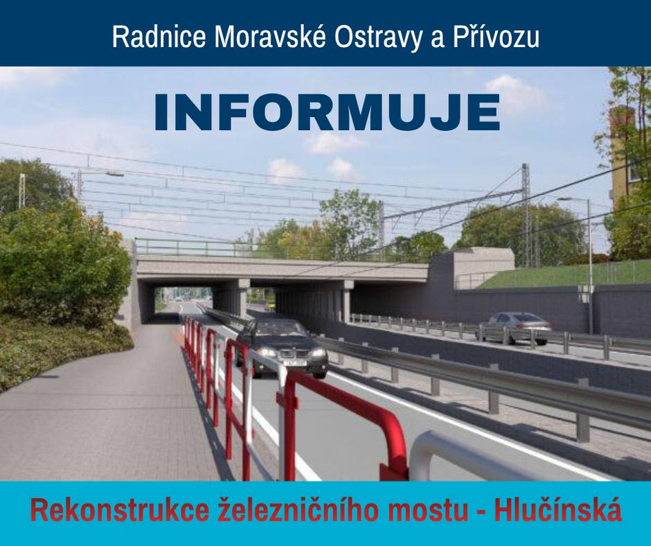 Od 5. 7. do 18. 7. dojde k bourání poloviny mostního objektu přes ulici Hlučínskou.   V uvedené dny nebude možné pod mostním objektem z bezpečnostních důvodů ani projít.   V denních hodinách zde bude navíc zvýšená hlučnost a prašnost.   Zhotovitel bude práce provádět s maximální snahou o omezení negativních dopadů na okolní zástavbu a minimalizaci hlukové zátěže.   Děkujeme za pochopení a trpělivost.