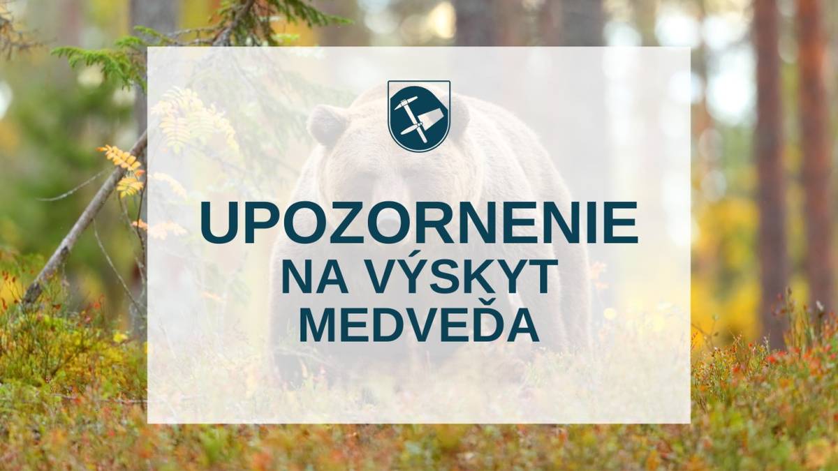 Odporúčame občanom zvýšenú opatrnosť v lokalite DUBEC, nakoľko sa v Liptovskom Jáne pri hoteli Máj pohybuje zranený medveď.