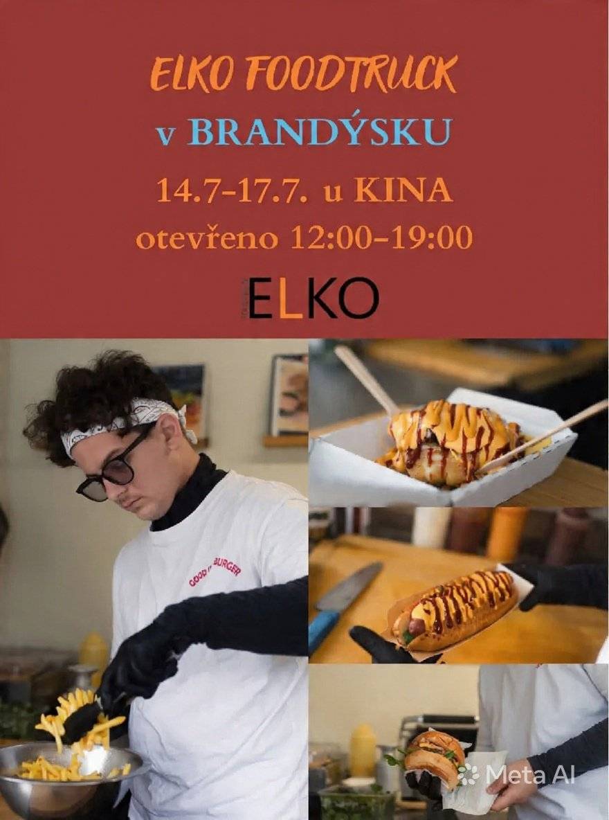 Od úterý 14.7. můžete navštívit ELKO foodtruck před Kinem. Otevřeno v čase 12:00 - 19:00 do pátku 17.7.