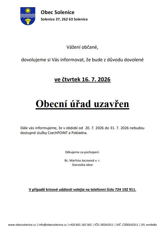 Informace.