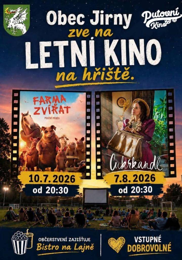 Přijďte si užít první promítání pod širým nebem – těšíme se na vás!