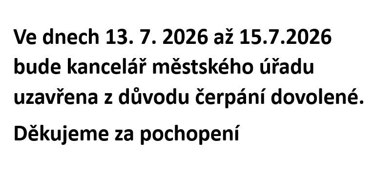 Uzavření kanceláře města