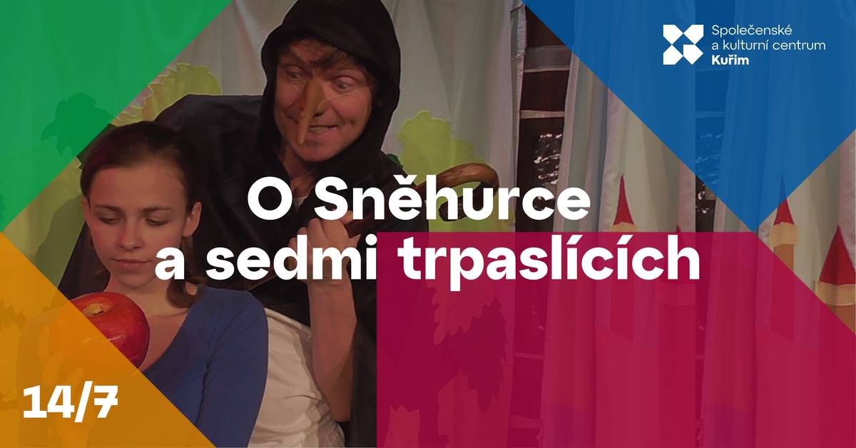 Přijďte si užít kouzelné pohádkové odpoledne za kulturní dům! 🎭 Představení O Sněhurce a sedmi trpaslících v podání Divadla KK zavítá do Kuřimi v úterý 14. července v 17:00 a přinese oblíbený příběh plný humoru, písniček i pohádkových postav. Čeká vás klasická pohádka o krásné Sněhurce, sedmi trpaslících, zlé královně a statečném princi. Představení je plné veselých dialogů, hudby a interaktivních momentů, které pobaví malé i velké diváky.  👨👩👧👦 Vezměte děti, vnoučata nebo třeba celou rodinu a přijďte si společně užít krásné divadelní odpoledne. Více informací na www.kulturakurim.cz