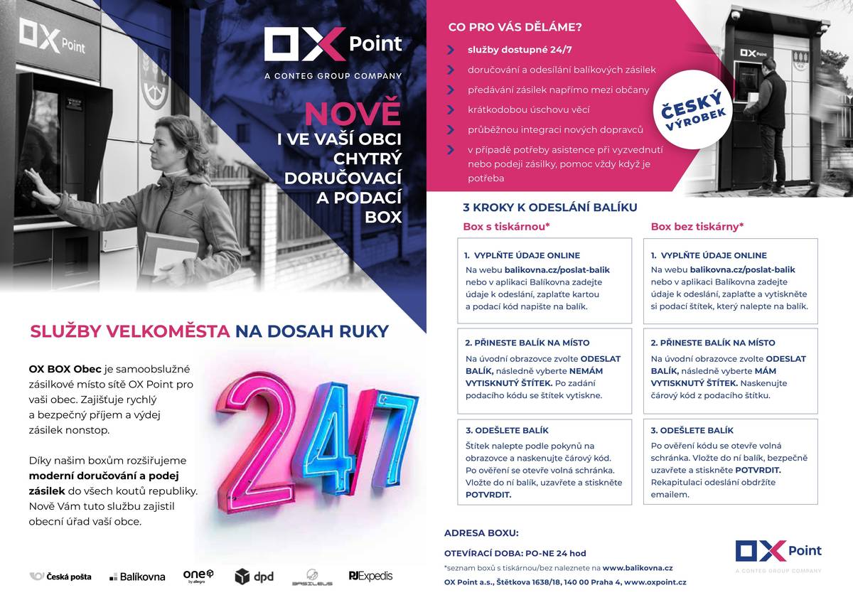 Umístěn na návsi, více informací na letáčku.