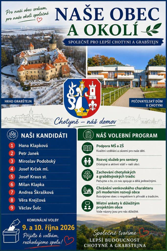 Přijďte nás podpořit 9. a 10. října 2026 . Budeme v tom spolu.