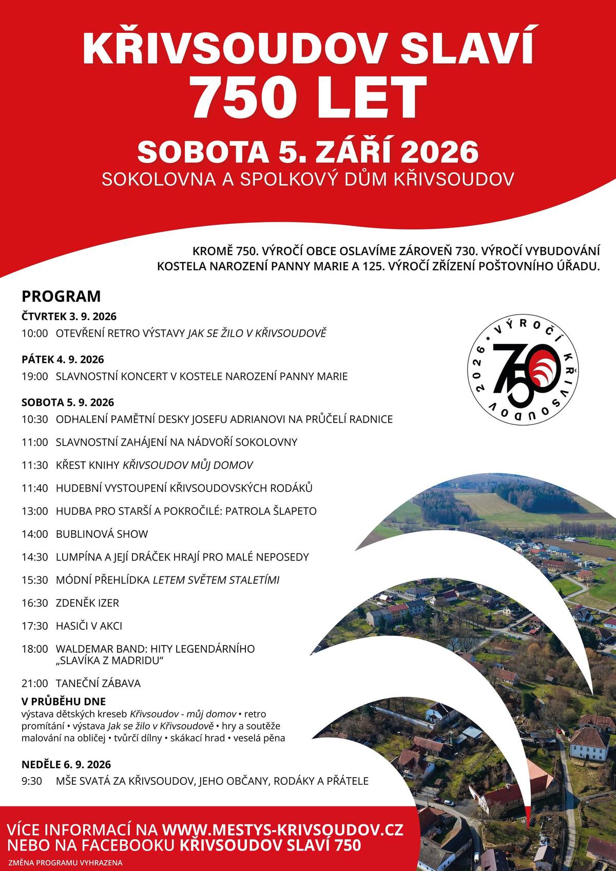 SOBOTA 5.ZÁŘÍ 2026