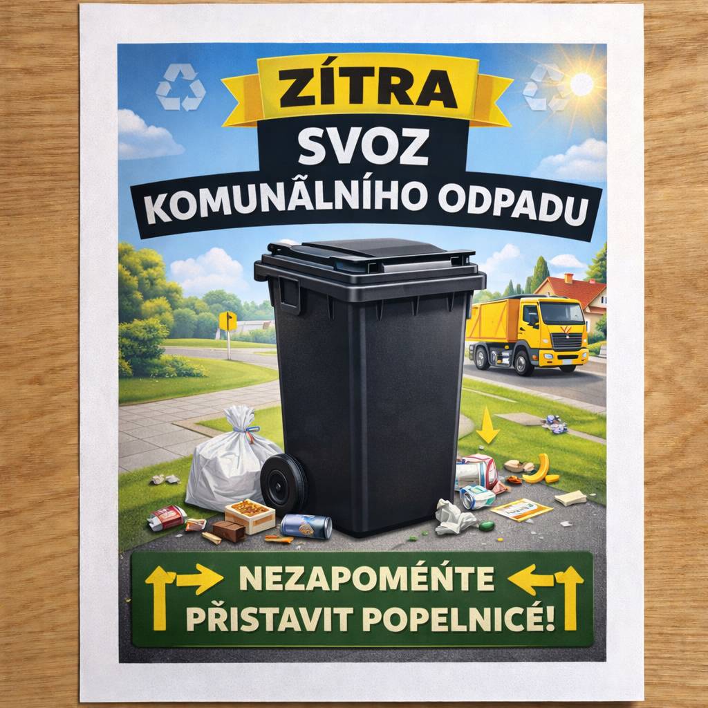 ⚫Zítra svoz komunálního odpadu ⚫