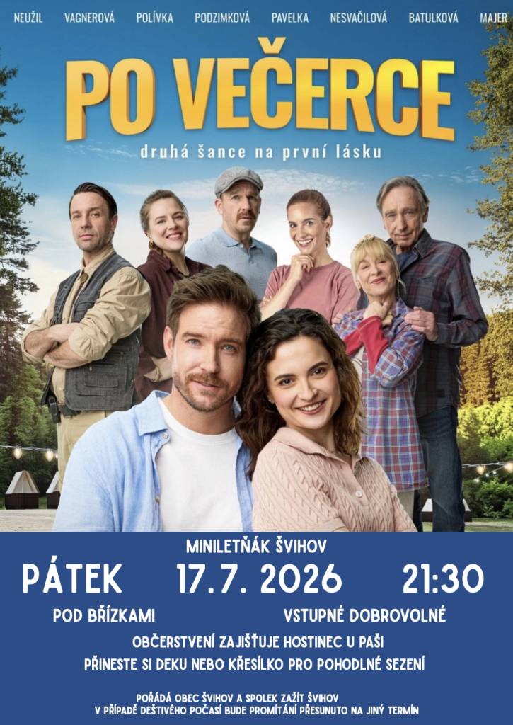 Srdečně Vás všechny letos opět zveme do našeho letního kina!