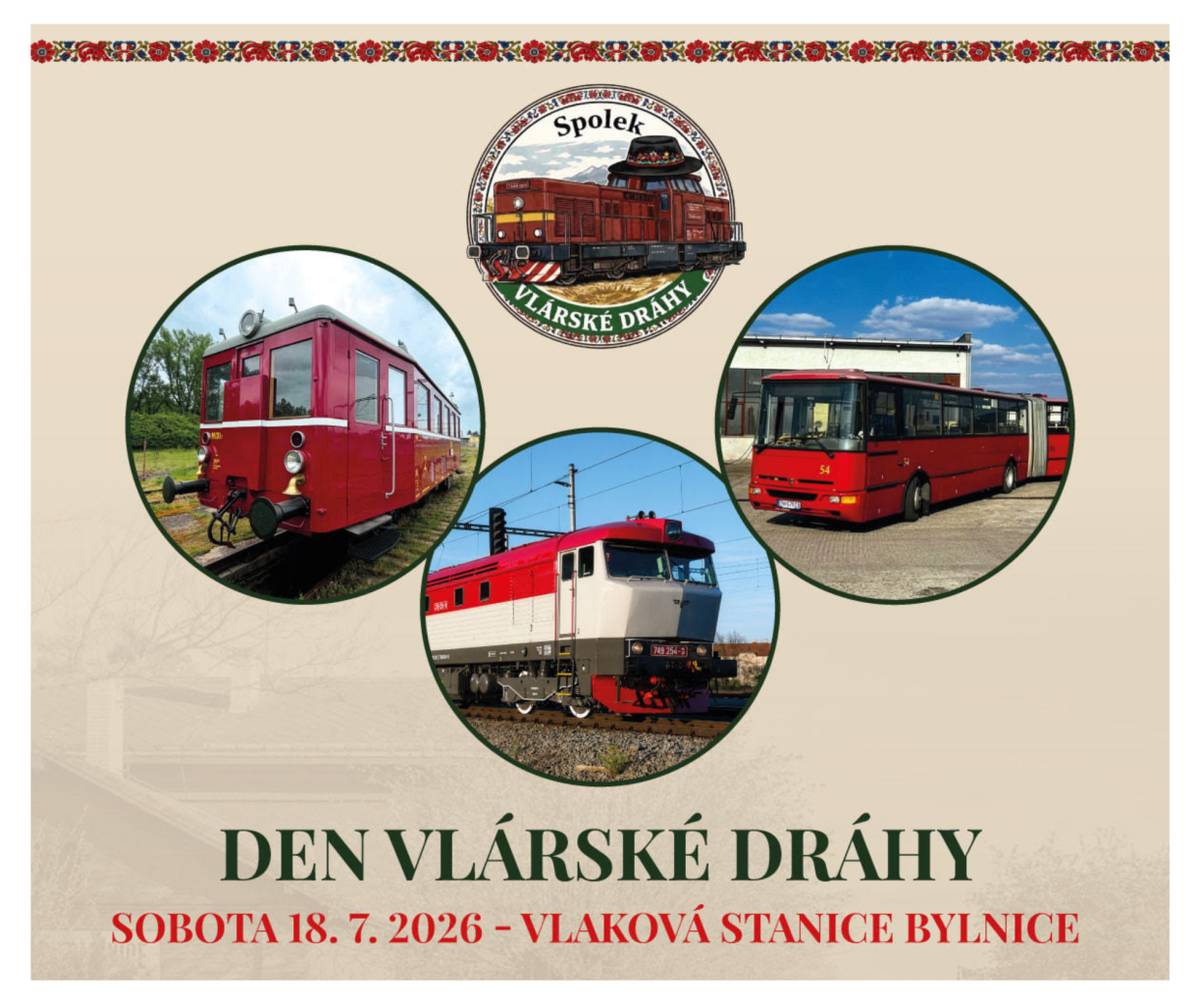 Srdečně Vás zveme na jedinečný Den Vlárské Dráhy ve vlakové stanici Bylnice. Přijďte si užít den plný vlaků, historie, krásné krajiny a dobré nálady!
