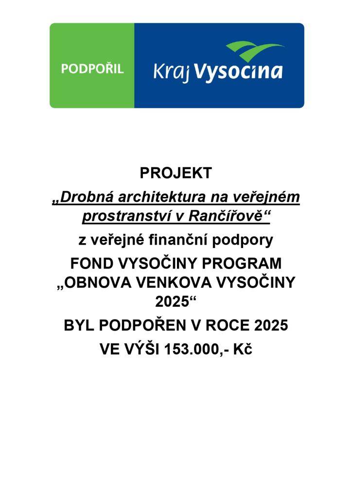 Na návsi přibyly nové dřevěné sochy, které nejen o Vánocích doplní obecní betlém,  ale zůstanou zde po celý rok jako součást venkovské architektury.  Tyto vyřezávané postavy hospodářských zvířat jsou ukázkou tradice, řemesla i přirozené krásy dřeva