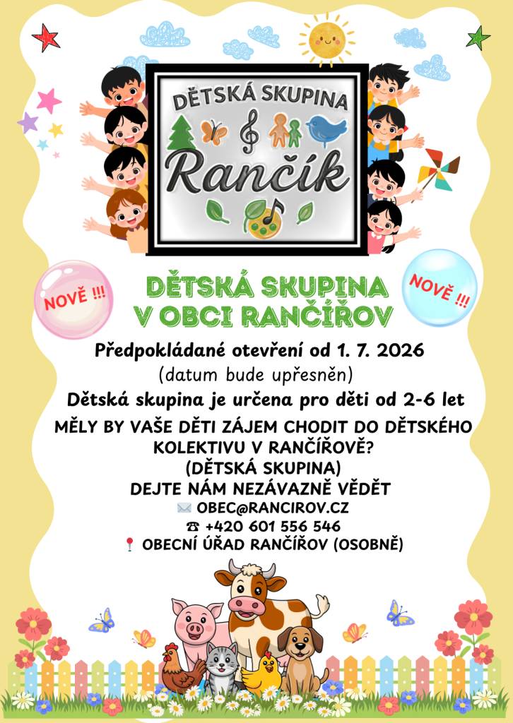 Bylo nebylo…  Za čtvero rybníky, kousek od potůčku, hned vedle kostela se začaly dít věci…  ............začal tam růst domeček.