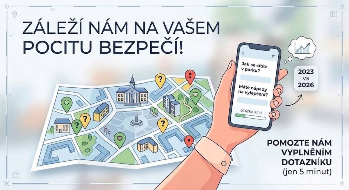 Po třech letech opět zveřejňujeme dotazník pocitu bezpečí a budeme rádi, když nám jeho vyplněním pomůžete zjistit, co vás ve městě z pohledu bezpečnosti trápí.  Věnujte nám prosím několik minut svého času a dotazník vyplňte.     Data sbíráme pravidelně právě proto, abychom je mohli porovnávat a po jejich důkladném vyhodnocení na zjištěné skutečnosti reagovat. Děkujeme všem, kteří dotazník vyplní a odkaz na něj budou sdílet dál.     https://www.survio.com/survey/d/C2M8M6L3M7T0A3R2L     Městská policie Frýdlant