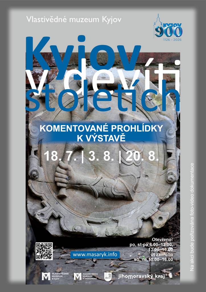 Výstava s komentovanými prohlídkami ve dnech 18.07.2026, 03.08.2026 a 20.08.2026.