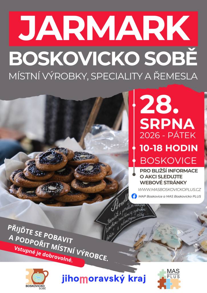 JARMARK BOSKOVICKO SOBĚ 28.8.2026