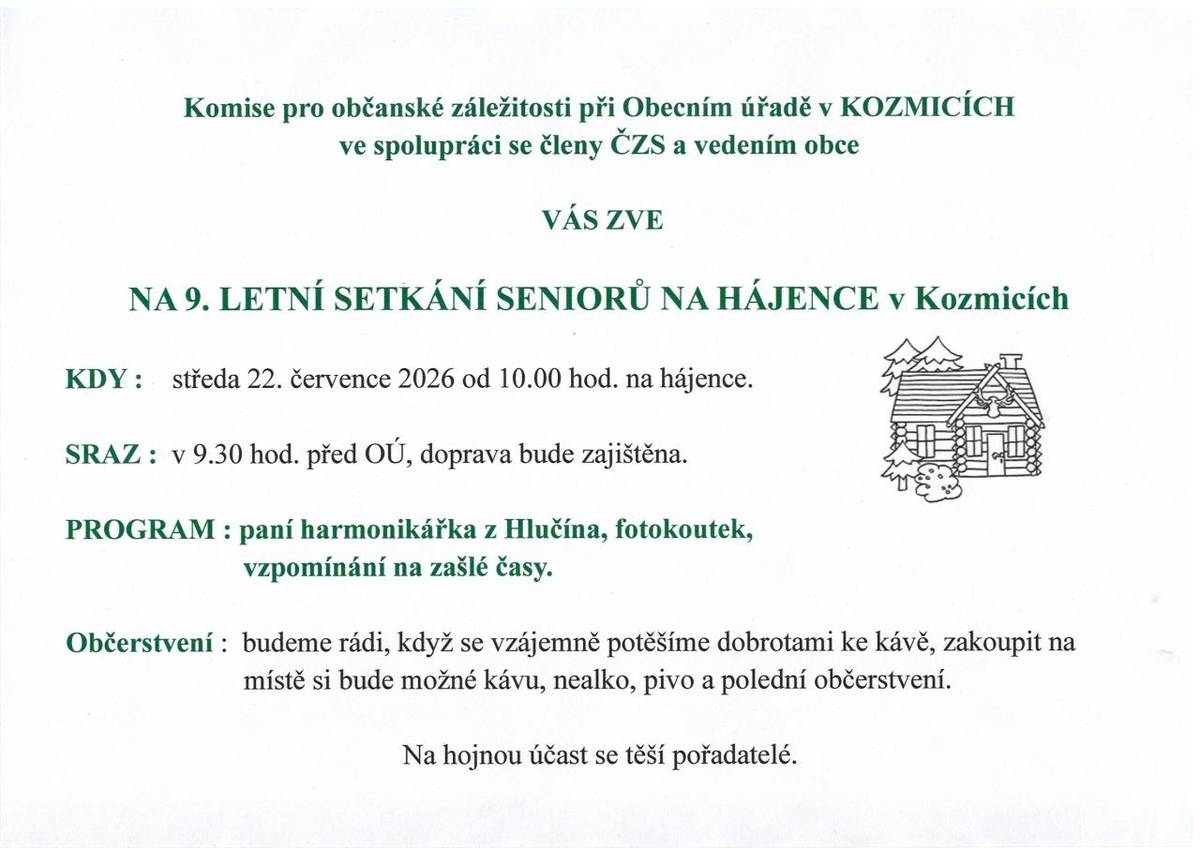 Tradiční setkání kozmických seniorů.
