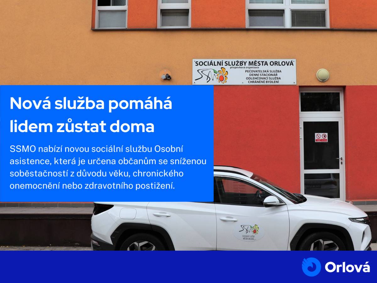 Sociální služby města Orlové nabízí novou registrovanou sociální službu Osobní asistence, která je určena občanům se sníženou soběstačností z důvodu věku, chronického onemocnění nebo zdravotního postižení. Posláním této terénní služby je pomáhat lidem zvládat každodenní činnosti a umožnit jim co nejdéle žít důstojným a aktivním...