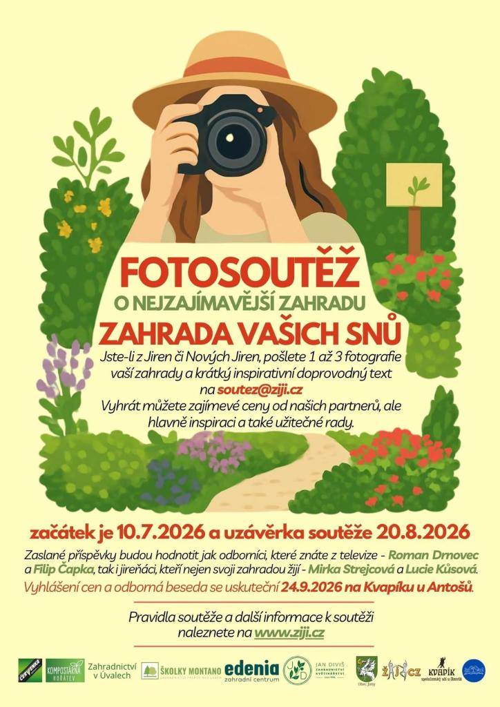 Podělte se o fotografie své zahrady a inspirujte ostatní. Zapojte se do soutěže o zajímavé ceny i cenné zahradnické tipy.