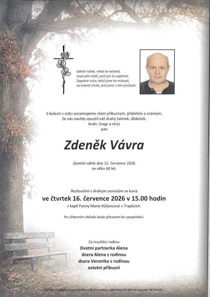 Obec Zlechov vyslovuje všem pozůstalým upřímnou soustrast.