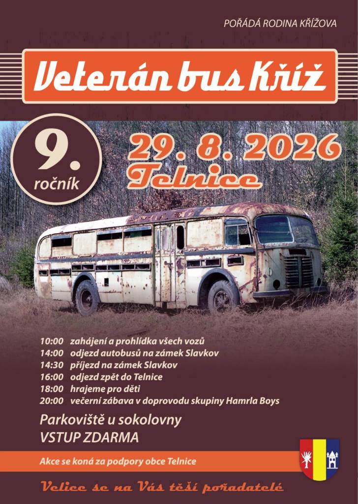 Kontaktní osoba: Jaroslav Kříž, tel. č.: 602 502 973, 721 521 108.