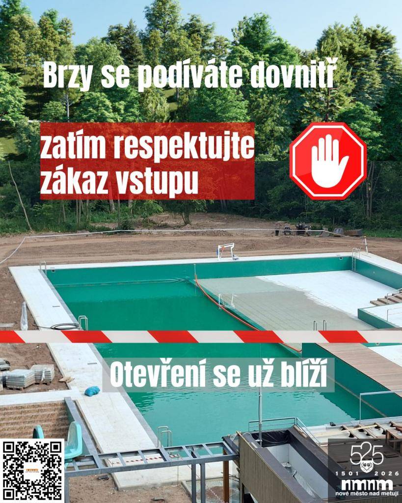 do té doby prosíme nevstupujte na staveniště