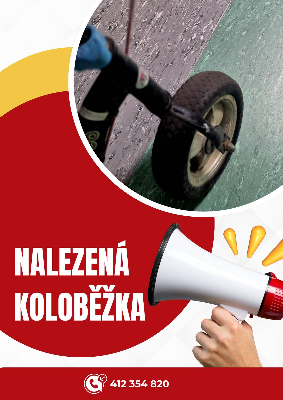 V okolí rybníku Cimrák v Krásné Lípě byla nalezena koloběžka. Z důvodu snadnější identifikace nezveřejňujeme její celé foto. Majitel, kterému koloběžka chybí, ji při převzetí popíše. Koloběžku je možné vyzvednout na podatelně Městského úřadu Krásná Lípa.  Prosíme o sdílení této informace, aby se koloběžka co nejdříve vrátila svému majiteli.