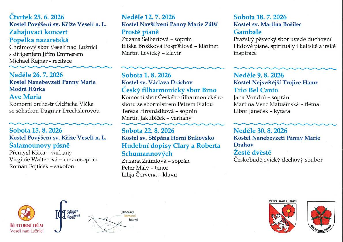 V sobotu 18. 7. 2026 v kostele sv. Martina v Bošilci vystoupí v rámci Veselské ozvěny 2026 pěvecký sbor Gambale. Uvede duchovní i lidové písně, spirituály i keltské a irské inspirace. Všechny srdečně zveme.