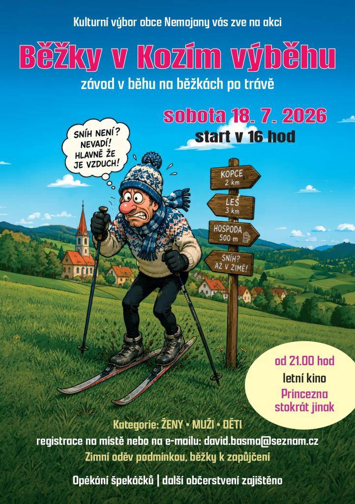 Běžky v Kozím výběhu - letní závod