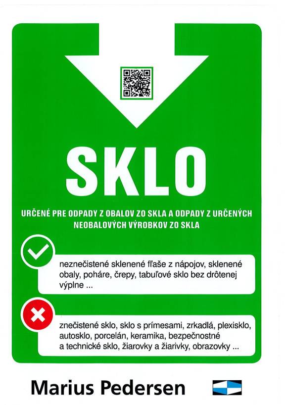 Zber skla z kontajnerov z verejných priestranstiev obce.