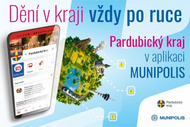 Nejen informace z naší obce, ale nyní i z našeho kraje přímo do vašeho telefonu. Pardubický kraj rozšiřuje možnosti komunikace s občany a nově spouští svůj oficiální profil v aplikaci MUNIPOLIS. Díky této službě budou mít obyvatelé kraje důležité informace, upozornění i novinky vždy rychle a přehledně k dispozici přímo ve svém telefonu, e-mailu nebo prostřednictvím SMS zpráv. Služba je pro občany zcela zdarma. „O pravidelnou, moderní a cílenou komunikaci s občany kraje se snažíme dlouhodobě prostřednictvím poměrně velkého množství tiskových zpráv, aktivní komunikace na sociálních sítích, ale také ve spolupráci s městy a obcemi prostřednictvím obecních zpravodajů a webů. Samozřejmě je vždy co zlepšovat. Proto jsme se rozhodli zahájit spolupráci s platformou MUNIPOLIS, kterou v rámci Pardubického kraje využívá na velké množství měst a obcí pro informování svých občanů o důležitých místních tématech. Chceme, aby obyvatelé Pardubického kraje měli důležité informace rychle, přehledně a na jednom místě. Kromě cílených zpráv týkajících se konkrétních oblastí v kraji může platforma posloužit také v rámci krizových situací. Samozřejmě budeme rádi, pokud se k odběru této služby budou hlásit také další občané, i když jejich obec systém nyní nevyužívá,“ uvedl hejtman Martin Netolický s tím, že služba je pro občany zdarma. Co občanům přihlášení do MUNIPOLIS přinese? Registrovaní uživatelé budou dostávat například:  novinky a důležitá oznámení z kraje, pozvánky na kulturní a sportovní akce, možnost zapojit se do online anket přístup k mobilní aplikaci samosprávy s užitečnými funkcemi.  Velkou výhodou služby je možnost nastavit si vlastní preference. Každý uživatel si může zvolit, jaké typy informací chce dostávat, například z oblasti kultury, dopravy nebo témat týkajících se majitelů zvířat. Jak se registrovat? Registrace do služby je jednoduchá a zabere jen několik minut. PŘIHLASTE SE K ODBĚRU INFORMACÍ ZDE: Aktuální zprávy Pardubický kraj - MUNIPOLIS �� Oficiální aplikaci MUNIPOLIS je možné stáhnout prostřednictvím obchodů App Store a Google Play. Po instalaci si uživatelé jednoduše přidají Pardubický kraj a budou mít aktuální informace vždy po ruce.