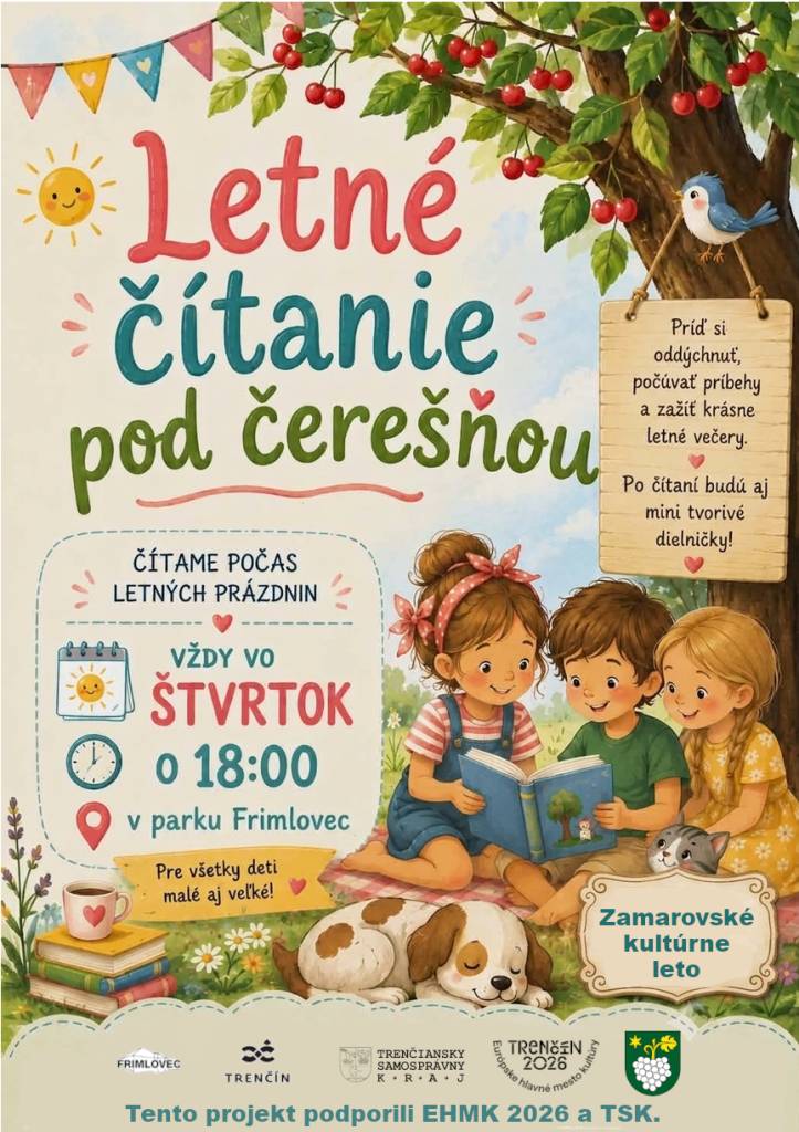 Aj v tomto roku Vás dievčatá z o.z. Frimlovec privítajú pri čítaní rozprávok a iných aktivitách. Už teraz sa môžete tešiť na bohatý program.