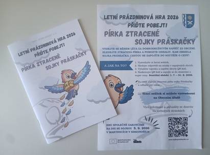V kanceláři obecního úřadu jsou stále ještě k vyzvednutí brožurky k letní prázdninové hře organizované MAS Přiďte pobejt! Jilemnice. Hra zavede účastníky na zajímavá místa nejen v naší obci, ale v celém regionu Jilemnicka....