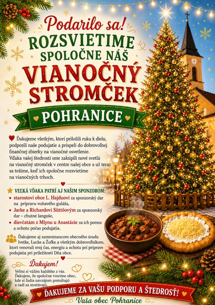 Poďakovanie - Köszönet