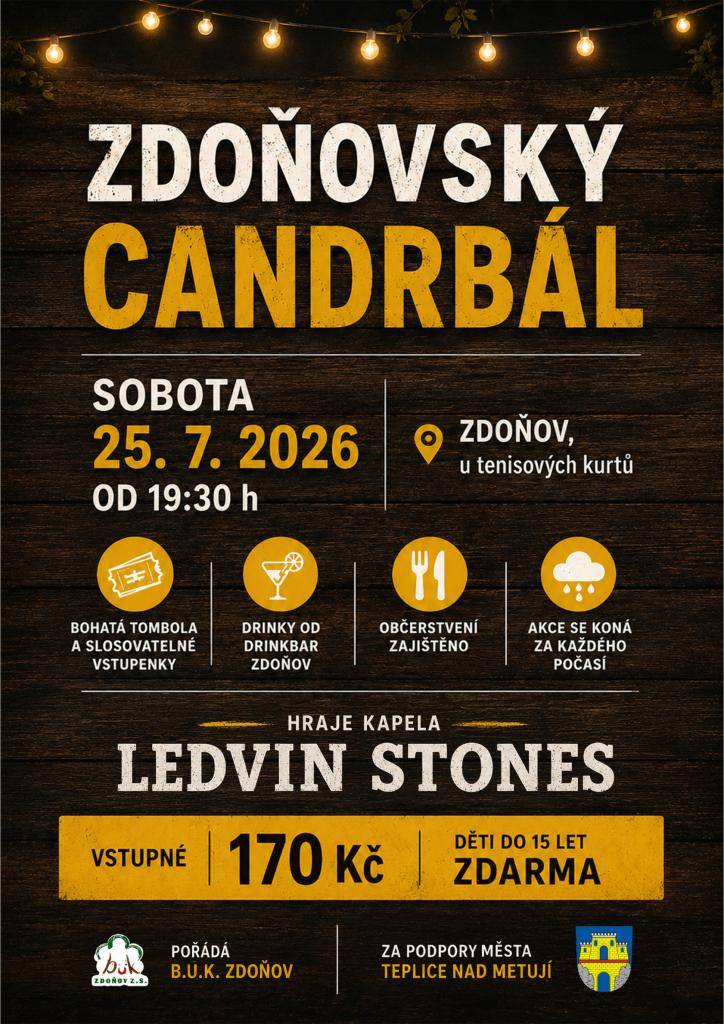 ZDOŇOVSKÝ CANDRBÁL - 25.7.2026 od 19:30