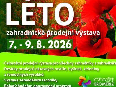 Léto plné barev a inspirace! Od 7. do 9. srpna vás FLORIA LÉTO na Výstavišti Kroměříž zve na jubilejní 50. ročník. Květiny, zahrada, nákupy i skvělý program. Těšíme se na vás!