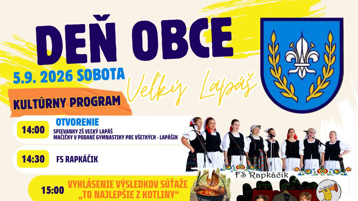 05.09.2026, Park pri KD Veľký Lapáš
