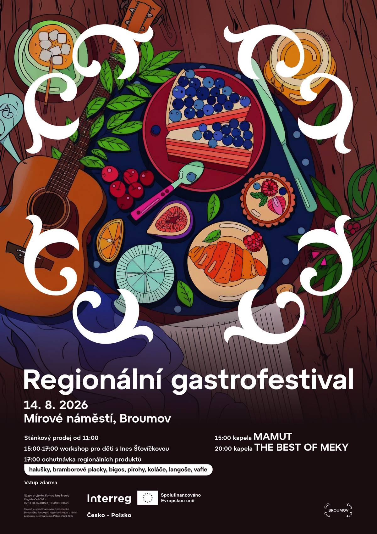 Řízená zážitková degustace vín v benediktinských sklepích Dnes od 18:00 do 21:00, Benediktinské sklepy / Klášter Broumov. Více ZDE   Pravda o Pygmalionu – Malé letní divadlení Dnes od 19:00, Klášter Broumov / zahrada. Více ZDE   Geovýlet na stolovou horu Bor V pátek 17. července od 9:00. Start: Machov, škola. Více ZDE   Tvořivý program Žít baroko V pátek 17. července od 14:00. Klášter Broumov. Více ZDE   Hra ještě neskončila – Malé letní divadlení V pátek 17. července od 19:00, Klášter Broumov / zahrada. Více ZDE   Noční prohlídky benediktinského kláštera V pátek 17. července od 20:30, Klášter Broumov. Více ZDE   Broumovský bleší trh aneb Blechamarkt  V sobotu 18. července od 9:00 do 12:00. Klášter Broumov. Více ZDE   Prohlídky od sklepa po muzeum V sobotu 18. července od 13:00, Klášter Broumov. Více ZDE   Pohádky z pařezové chaloupky – Malé letní divadlení V sobotu 18. července od 15:00 , Klášter Broumov / zahrada. Více ZDE   Elegantní japonská knižní vazba - workshop V neděli 19. července od 10:00. Klášter Broumov. Více ZDE   Prohlídky od sklepa po muzeum V neděli 19. července od 13:00, Klášter Broumov. Více ZDE   Ranní meditace V úterý 21. července od 8:00 do 8:25. Klášter Broumov / nádvoří. Více ZDE   Literární Café: Marie Škrdlíková & Lubomír Tichý V úterý 21. července od 17:00. Městská knihovna v Broumově. Více ZDE   Prázdninový workshop pro děti: Knihtiskařská dílna V úterý 21. července od 13:00. Klášter Broumov / Skriptorium. Více ZDE   Noční prohlídky benediktinského kláštera Ve středu 19. července od 20:30, Klášter Broumov. Více ZDE   Výstava obrazů autorů z česko-polského příhraničí  Výstava trvá do 18. 9. 2026, Výstavní síň LokArt / Broumov. Více ZDE