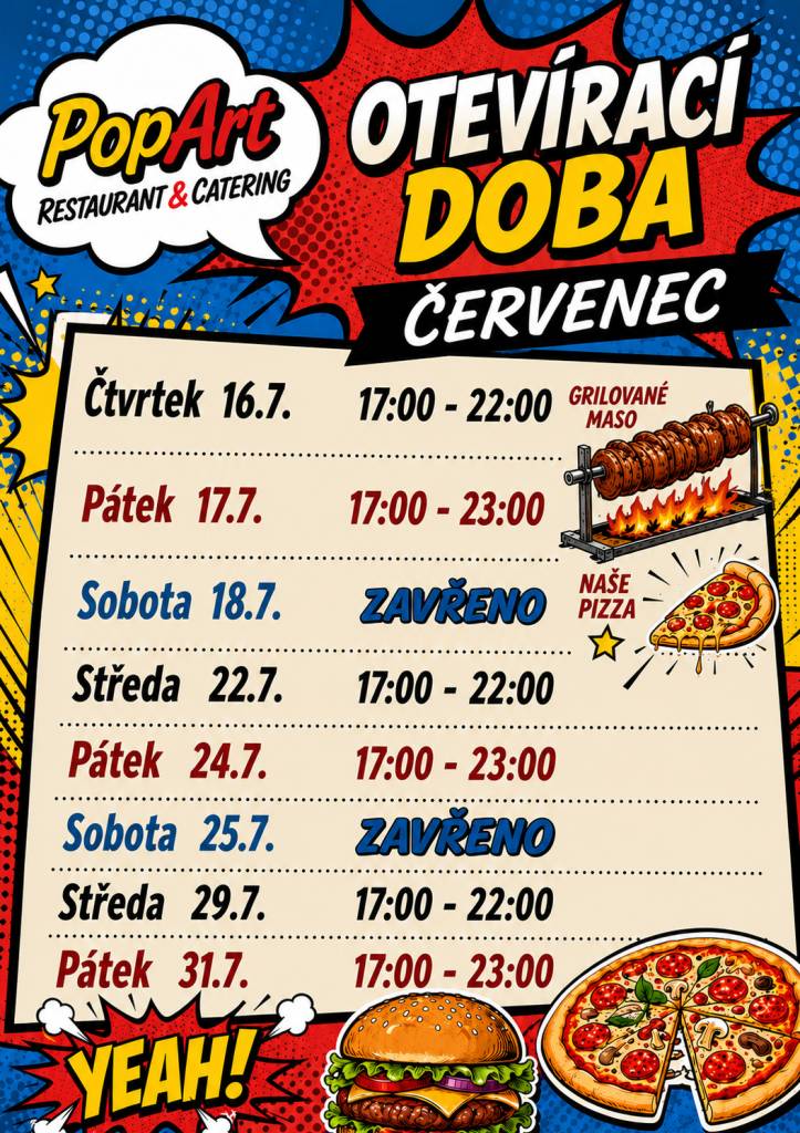 otevírací doba červenec
