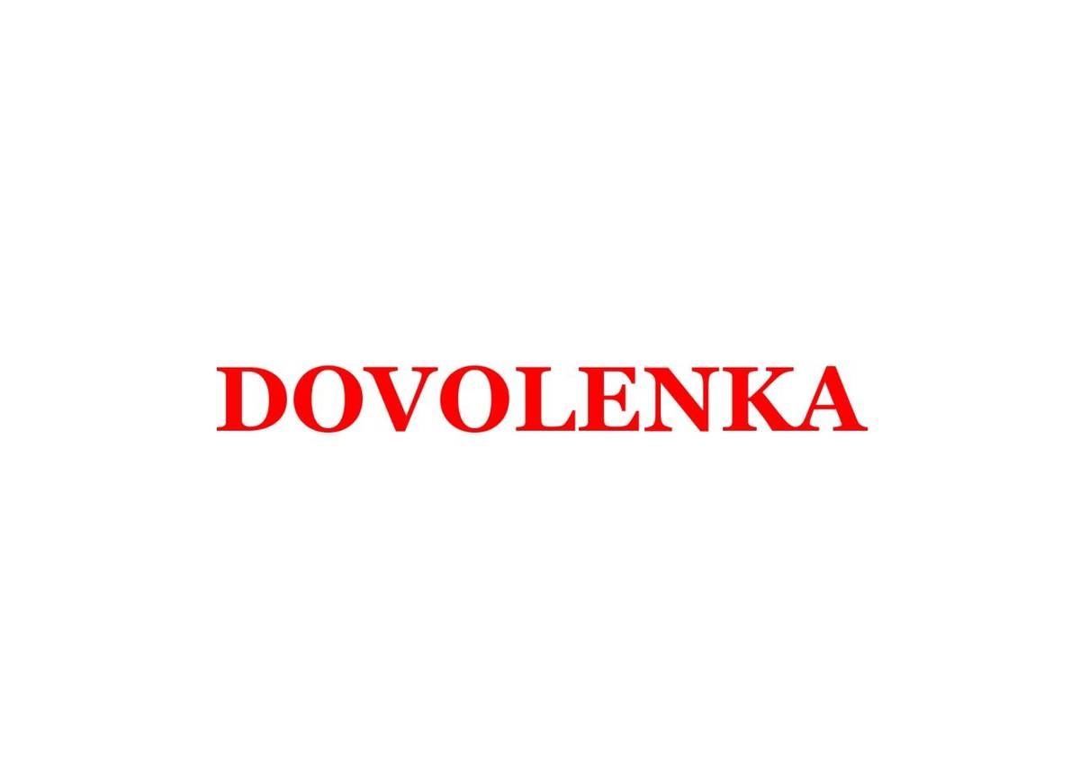 DOVOLENKA (pracovníčka Obecného úradu)  20.7.2026 – 24.7.2026