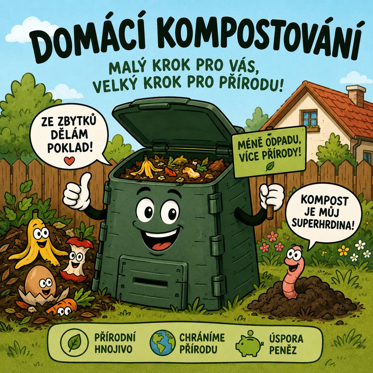 Obec Pozďatín ve spolupráci s Mikroregionem Horácko a za podpory Ministerstva životního prostředí pořídí z dotace domácí kompostéry o objemu 1 000 l a 2 000 l. Počet kompostérů je omezen. Zájemci se mohou přihlásit SMS zprávou na číslo 724 225 112 (Jaroslav Musil). SMS ve tvaru: Jméno Příjmení – 1 000 l nebo Jméno Příjmení – 2 000 l Kompostéry budou přidělovány podle pořadí doručených SMS zpráv až do jejich vyčerpání. Po dodání budou kompostéry vydávány občanům u Kulturního domu v Pozďatíně. O termínu výdeje budete včas informováni.