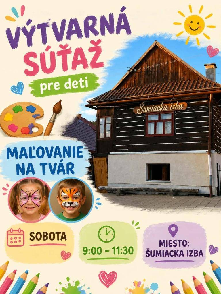 v rámci osláv Zvrchovanosti( v sobotu 18.07.2026)je pripravený aj pestrý program pre deti.   Tešíme sa na všetky talenty