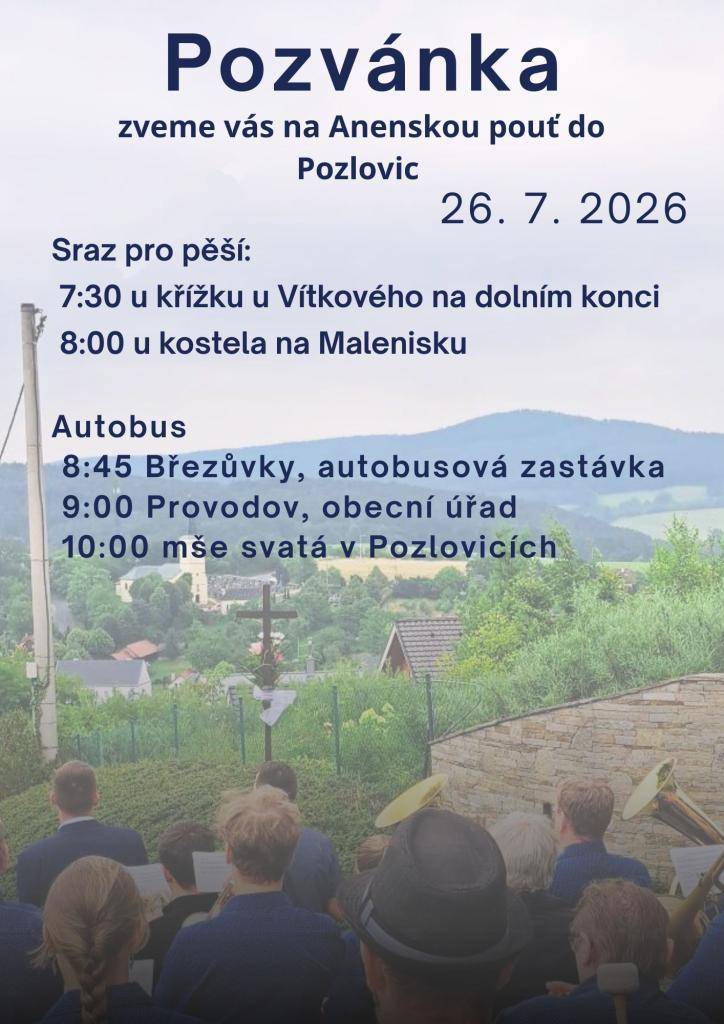 Anenská pouť v Pozlovicích.
