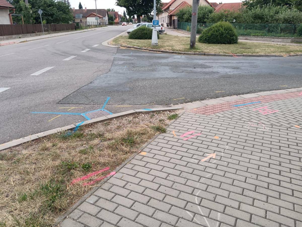 Informace o zahájení stavebních prací v okolí křižovatky u pohostinství Na Nové.