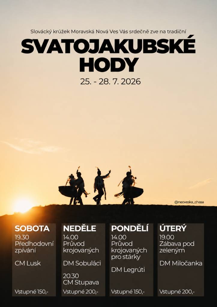 Svatojakubské hody 25.7. - 28.7.2026