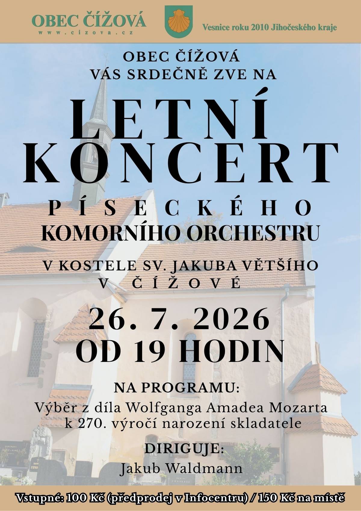 Letní koncert Píseckého komorního orchestru 26.7.2026