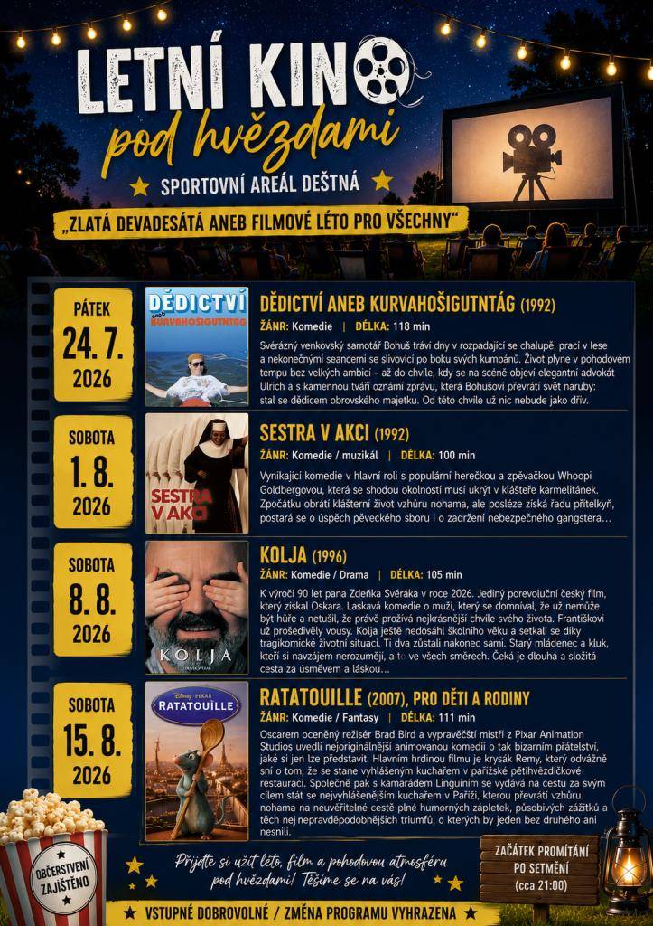"Zlatá devadesátá aneb filmové léto pro všechny"