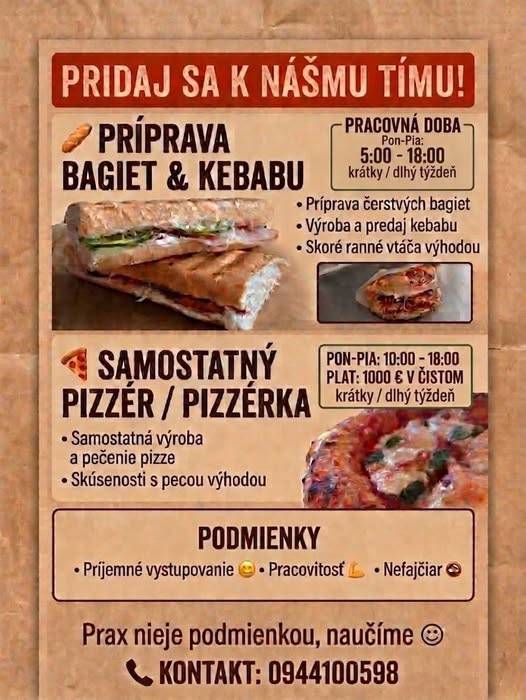 Bulldog Bistro v Trnave hľadá do zamestnania samostatného pizzéra/ pizzérku