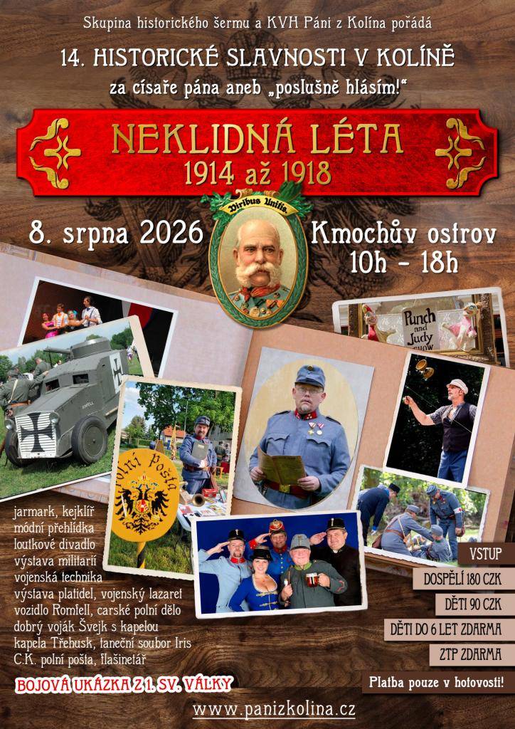 14. Historické slavnosti v Kolíně - 8.8.2026
