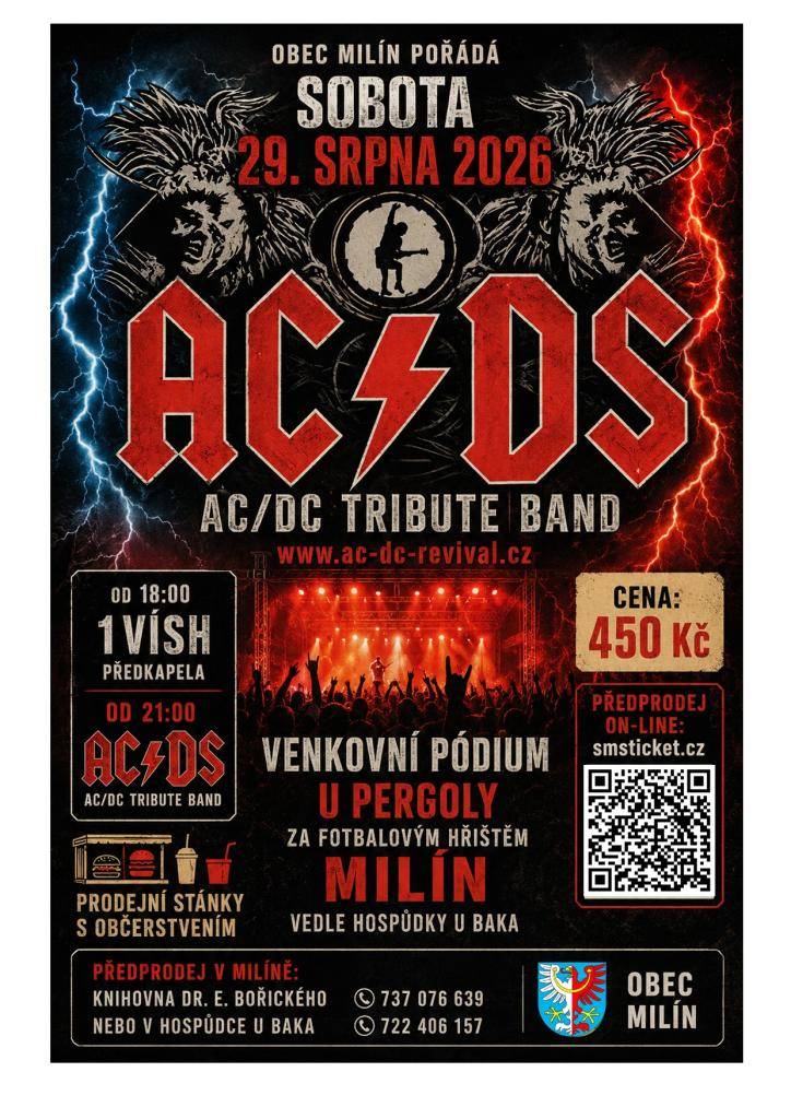 Koncert legendární české kapely, kde vystoupí jako předskokani místní kapela 1WISH.