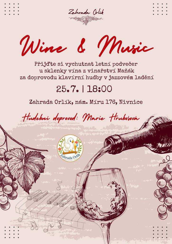 Zahrada Orlík zve na posezení u klavírní hudby v sobotu 25.7. od 18:00.